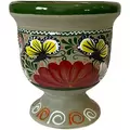Talavera 6" Bella Especial Urn Planter Green