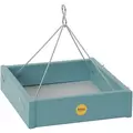 Birds Choice Square Hanging Platform Feeder Recycled Plastic Lake Blue