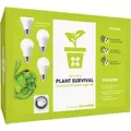 Miracle LED Plant Survival LED Grow Light Kit - 4-Socket - 6-Foot - Absolute Daylight + - Full Spectrum Grow Bulbs