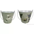 VCS 10" Butterfly & Dragonfly Pail Planters