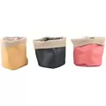 VCS 5" Faux Leather Planters