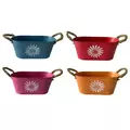 VCS 12" Oval Planter w/ Rope Handle