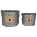 VCS 2pc Sunflower Half Pails
