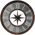 VCS 36" Wood & Metal Compass Clock