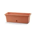 Crescent 24"x8" Rectangle Emma Planter Terra Cotta