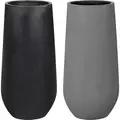 MCarr 8pc Tall Round Fiberstone Planter Pallet Mixed