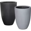 MCarr 8pc Tall Round Fiberstone Planter Pallet Mixed