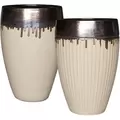 MCarr 15pc Ribbed Planter Pallet Gold Yellow Cream
