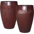 MCarr 15pc Ribbed Planter Pallet Redwine