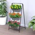 Panacea 3-Tier Galvanized Washtub Planter