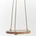 Primitive 6" Hanging Wooden Round Cotton