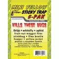 Pest Wizard 5pk Mini Sticky Trap Yellow