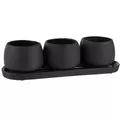 SSI Stoneware Trio Assortment Charcoal