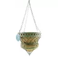 Austram 14" Queen Anne Parasol Hanging Planter Green