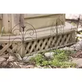 Panacea 18"x8' Romantic Folding Fence Black