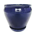 Southern Patio 8" Collins Planter Blue Finish