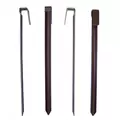Valley View 1" x 4" Poly Board Metal Stake Brown