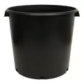 NS PC-10 WITH HANDLES, INJECTION MOLD, TRADE SIZE 10 GALLON, 10.27 GALLON, BLACK 27/CS 18CS/TOWER (15-1/4"X14-1/2"), 10Gallon
