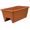 HC 24" Deck Rail Box Planter Clay