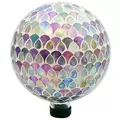 Gardener Select 10" Mixed Collage Glass Garden Globe
