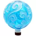 Gardener Select 10" Sea Blue Glass Garden Globe