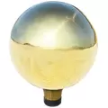 Gardener Select 10" Metallic Golden Orb Glass Garden Globe