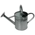 Gardener Select 2.4L .63G Watering Can Galvanized Finish Textured Pattern