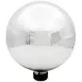 Gardener Select 10" Silver Plated Glass Garden Globe