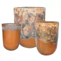 MCarr 12PC Tall Round Plt Volcanic Mt Honey