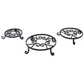 Panacea 10" Old World Forged Black Pot Trivet