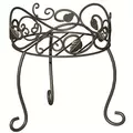 Panacea 11.5" Plant Stand Scroll & Ivy Black Brushed Bronze