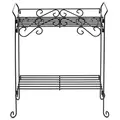 Deer Park 2 Tier Rectangular Plant Stand Black
