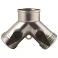 Melnor 2 Way Metal Hose Connector W/ Shut Off Valves