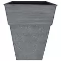 HC 13" Avino Square Planter Oxidized Black Listo