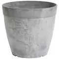 Artstone 12" Round Dolce Planter Grey