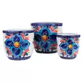 Sun Ceramica Madrid Planter Set of 3 Espana