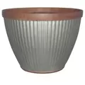 Southern Patio 20.5" Westlake Round Planter Galvanized