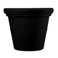 HC 36" Terrazzo Round Planter with Heavy Rim Black Onyx Akro Mils