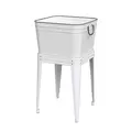 Panacea Milkhouse Beverage Tub & Planter With Stand White