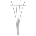 Panacea 48" White Wood Fan Trellis