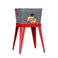 Panacea Rustic Washtub Beverage Stand w/ Bottle Opener