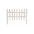 Panacea Small White Cape Cod Wood Picket Fence Border Edge
