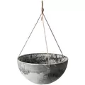 Algreen 14" Acerra Hanging Basket Gray Marble
