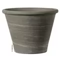 Deroma 14.6" Vasum Duo Pot Grafite Clay