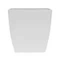 HC 10" Aria Square Planter White