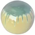 MCarr 12" Sphere Blue Green On Light Cream