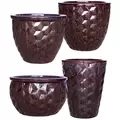 MCarr 26pc Hexagonal Planter Pallet Eggplant