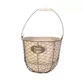 Panacea Egg Gathering Basket/Planter With Burlap Liner