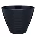 Southern Patio 16" Beehive Planter With Saucer Navy