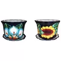 Talavera 8" Pot with Saucer